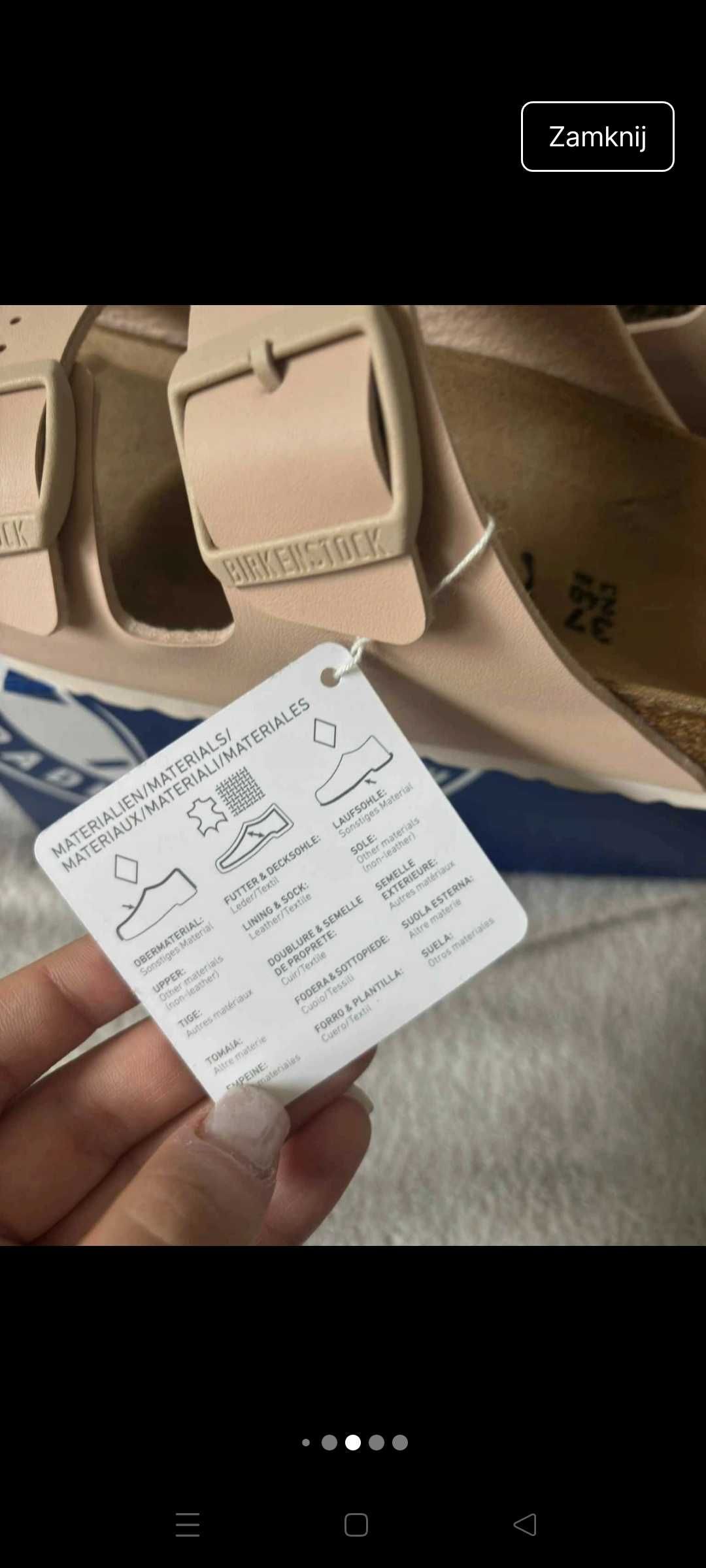 Klapki Birkenstock r.37