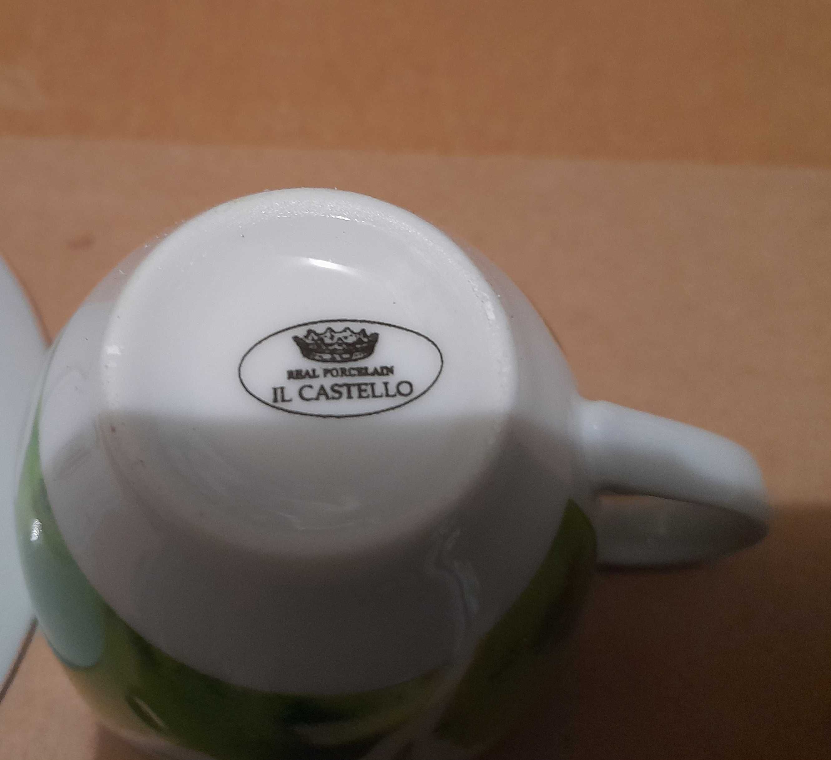 Filiżanki IL CASTELL włoska porcelana !