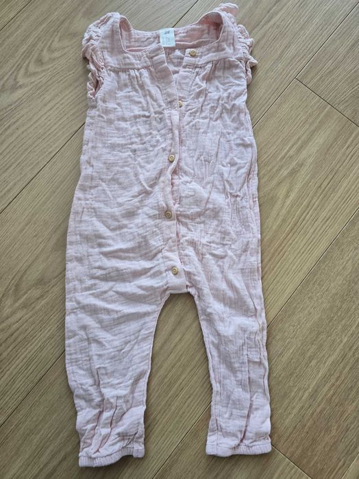 Bawełniany rampers kombinezon .86 h&m