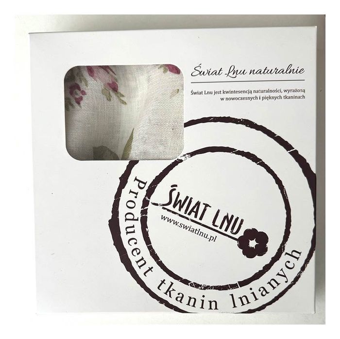 Obrus z lnu 100x100cm