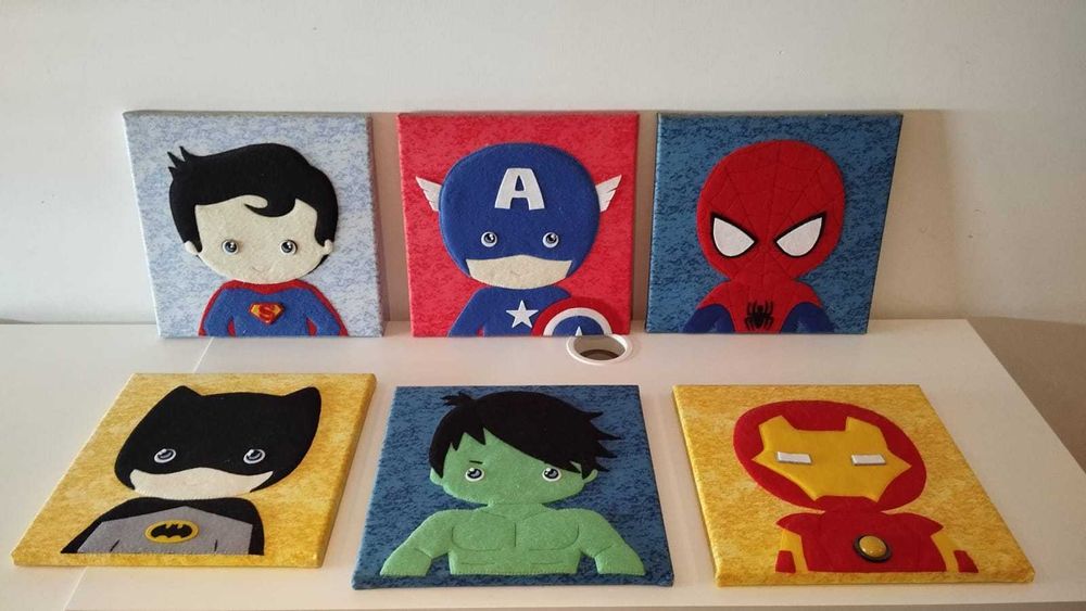 Quadros Decorativos Super Heróis Marvel