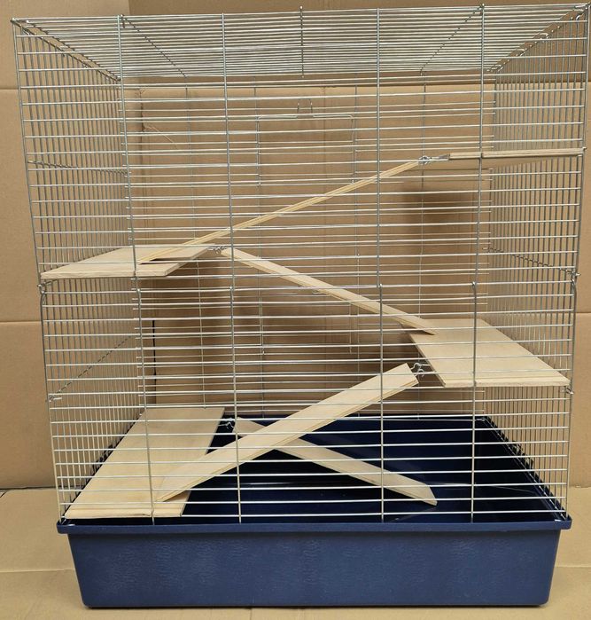 KLATKA dla SZYNSZYLA FRETKI 80 cm ocynk półki wysoka lux