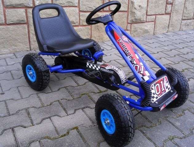 Pojazd GOKART G1 na pedała,pompowane koła,hamulec ręczny, gokarty