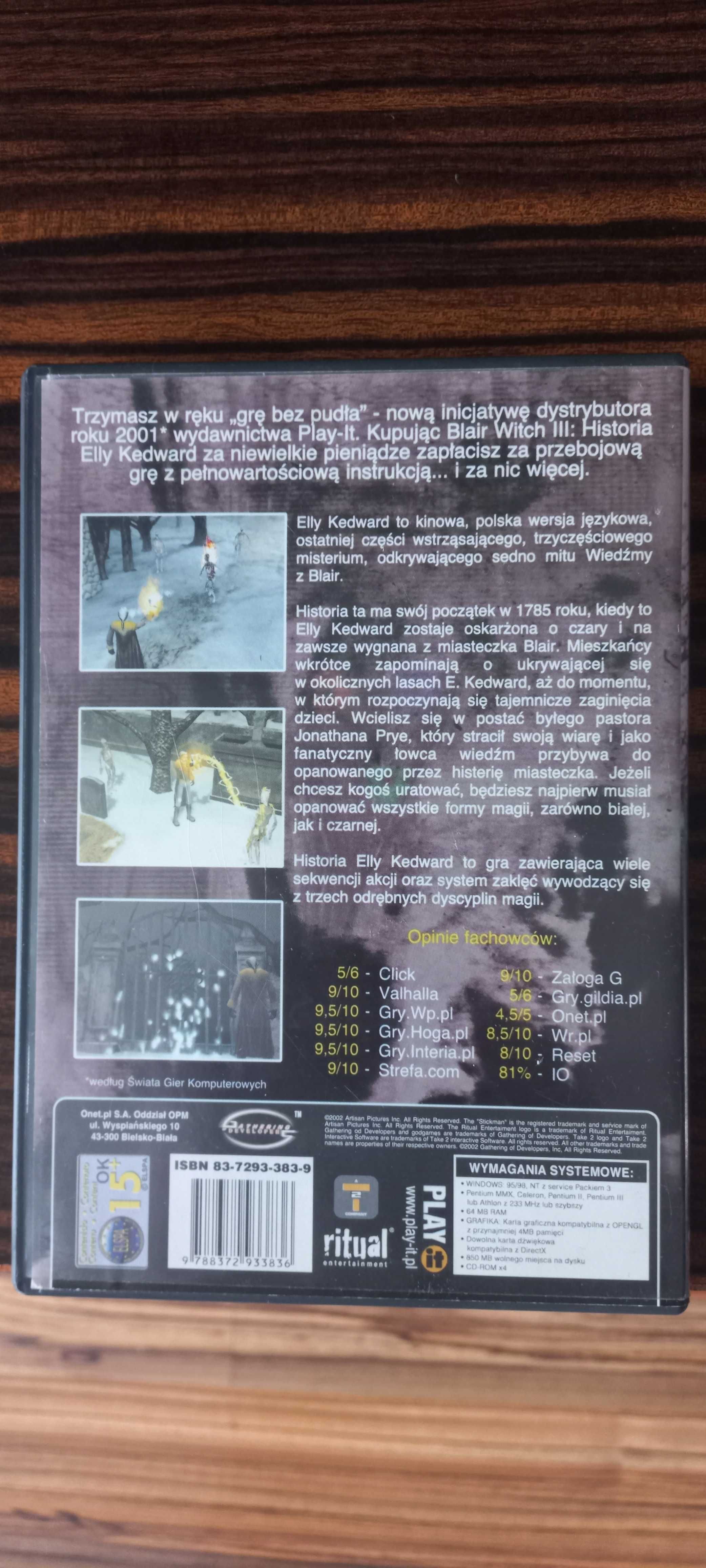 Blair Witch 3 - Historia Elly Kedward, Horror PC, Polska Wersja