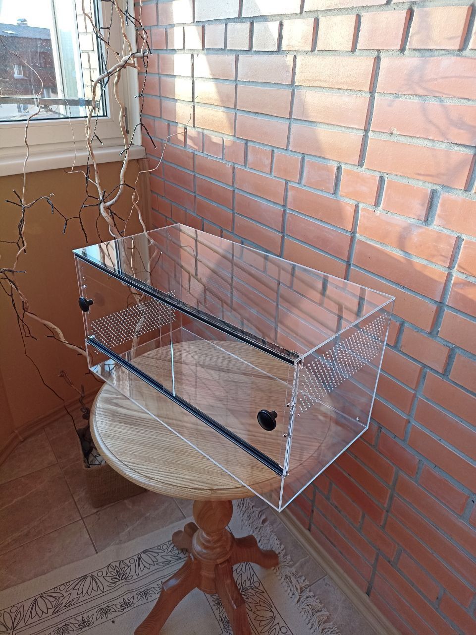 Террариум , оргстекло. 60*30*30