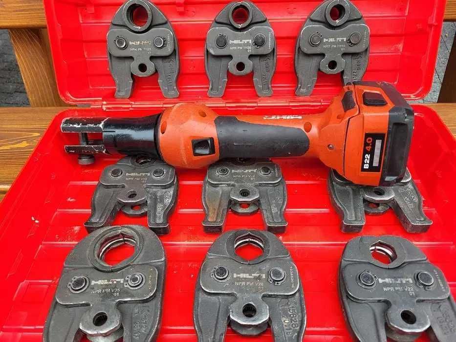 Zaciskarka Hilti NPR 19-A + NPR PM TH16 20 25 NPR + V 6szt REMS