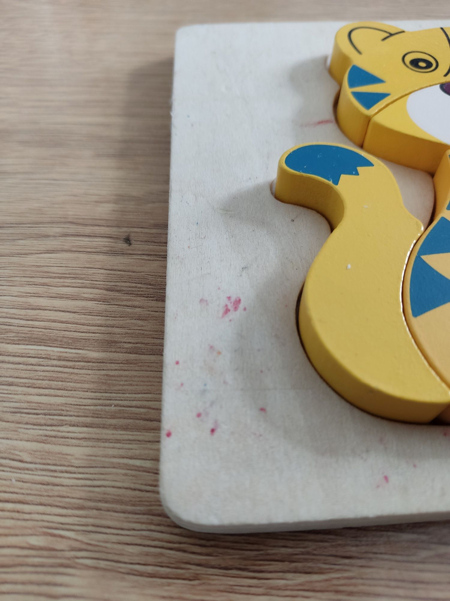 Drewniana układanka puzzle Tygrys Lidl DeltaSport