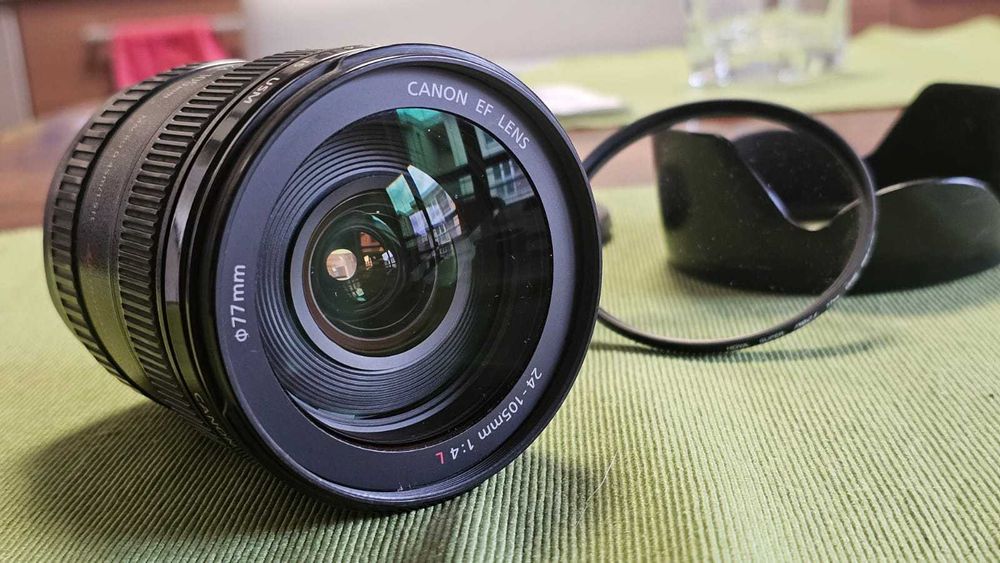 Obiektyw Canon EF 24-105 mm f/4L IS USM + filtr HOYA Super Pro 1