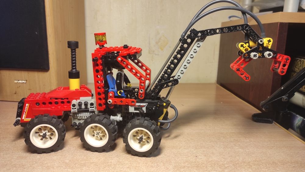 Lego 8443 Pneumatic Log Loader, Technic:, ретро лего, 1996