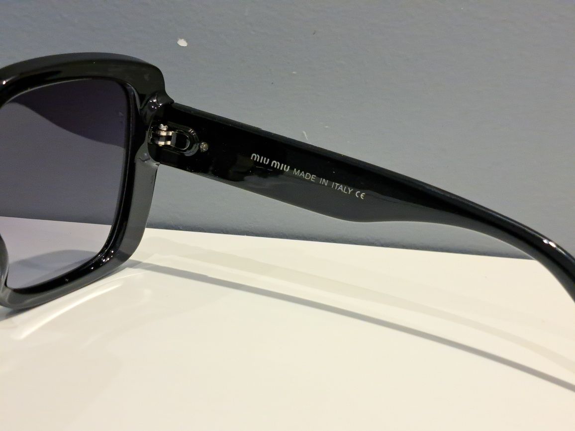 MIU MIU nowe duże damskie okulary przeciwsłoneczne logo filtr uv 400