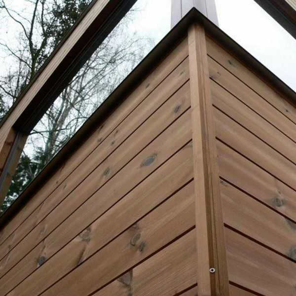 Планкен косий, ромбус, термосмерека, 32х135х3000-6000. Суцільний масив