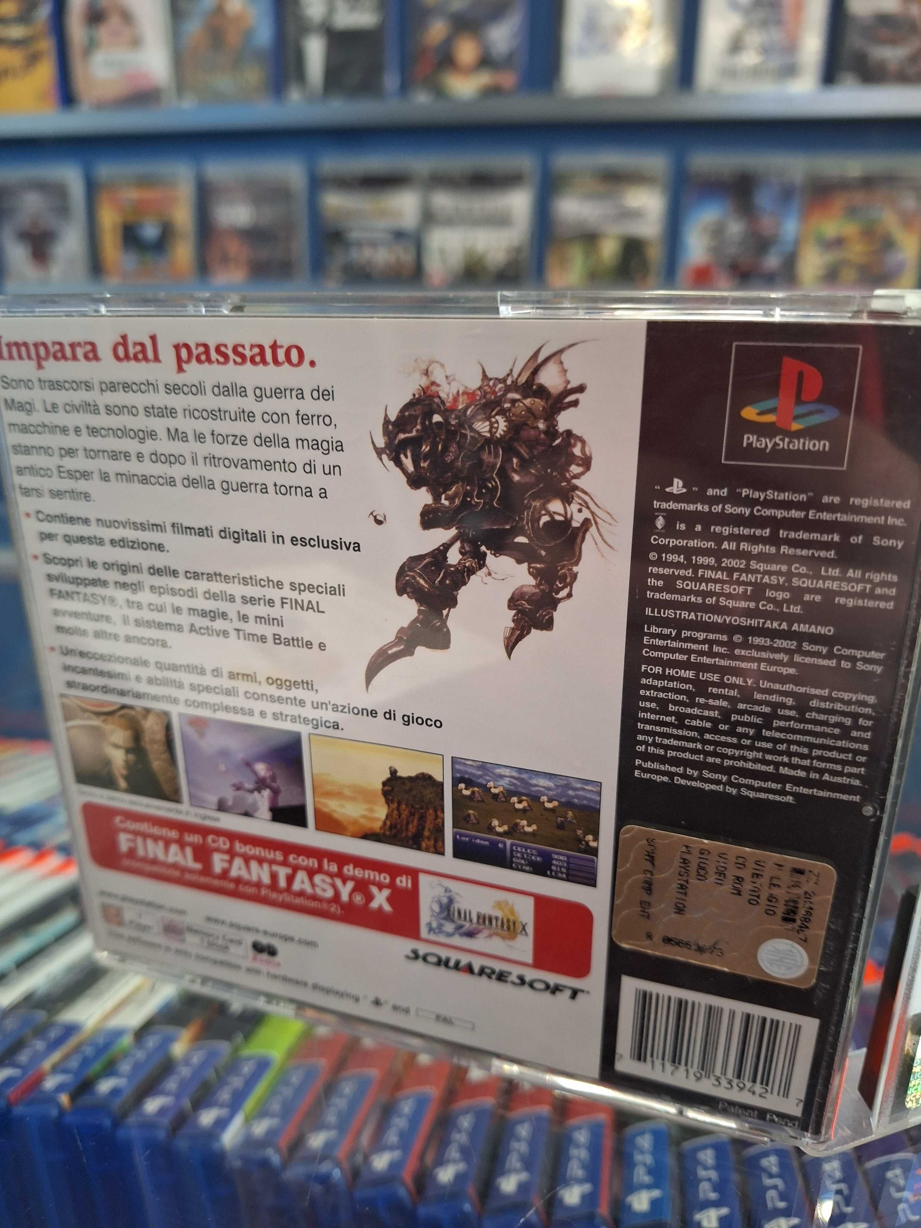 Final Fantasy VI PS1 + Demo Final Fantasy X PS2, BDB, Centrum Grania