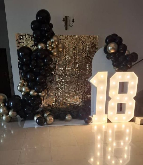 Dekoracje balonowe, ścianki naa urodziny, chrzest, rocznicę,