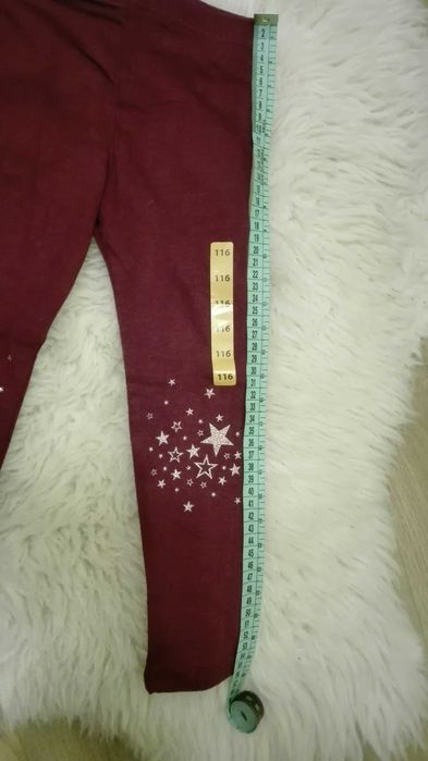 Długie getry (legginsy) Pepco w rozmiarze 110 dla dziewczynki - nowe