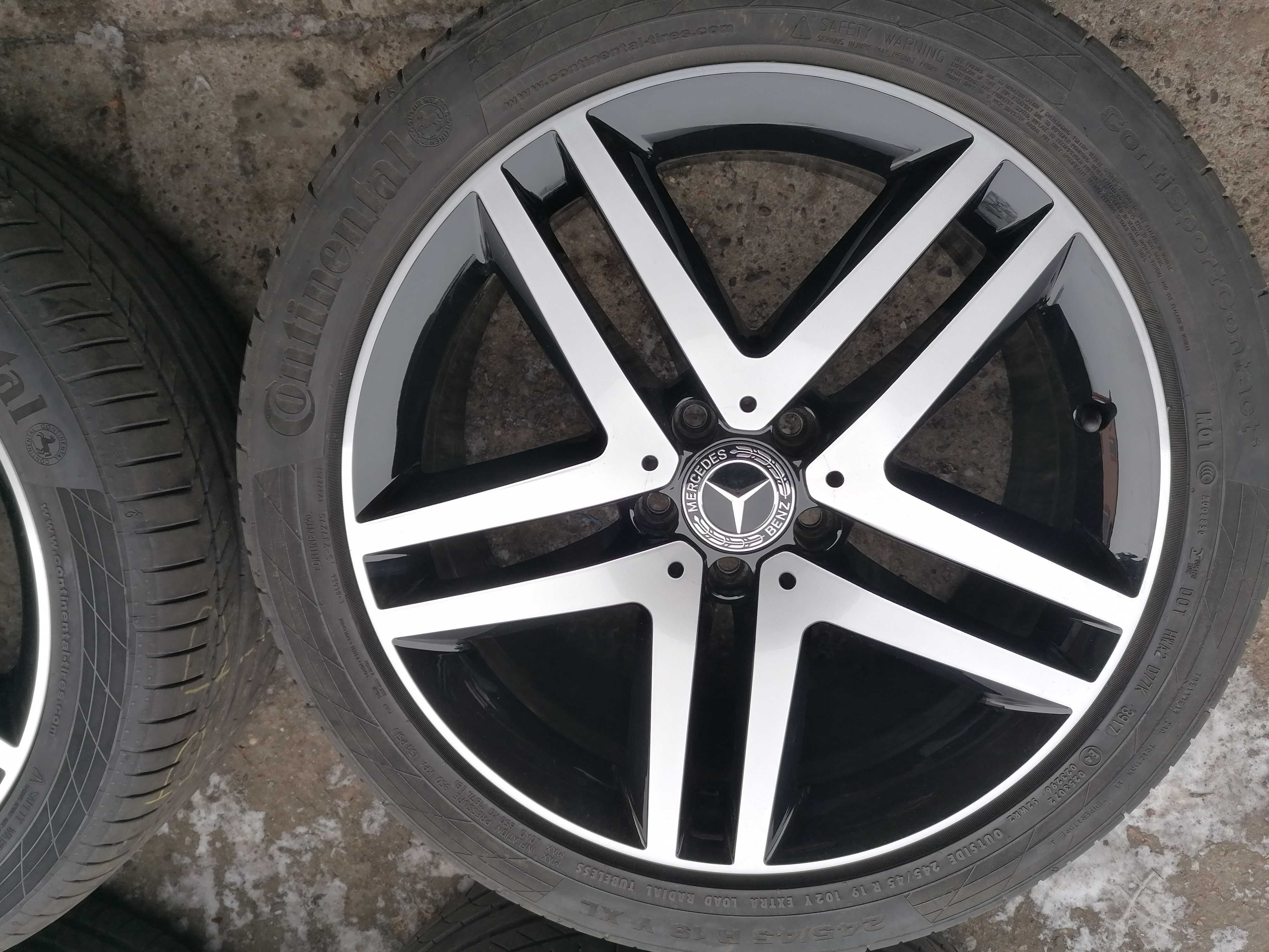 Koła 19" mercedes amg v klasa w447 z czujnikami lato Continental