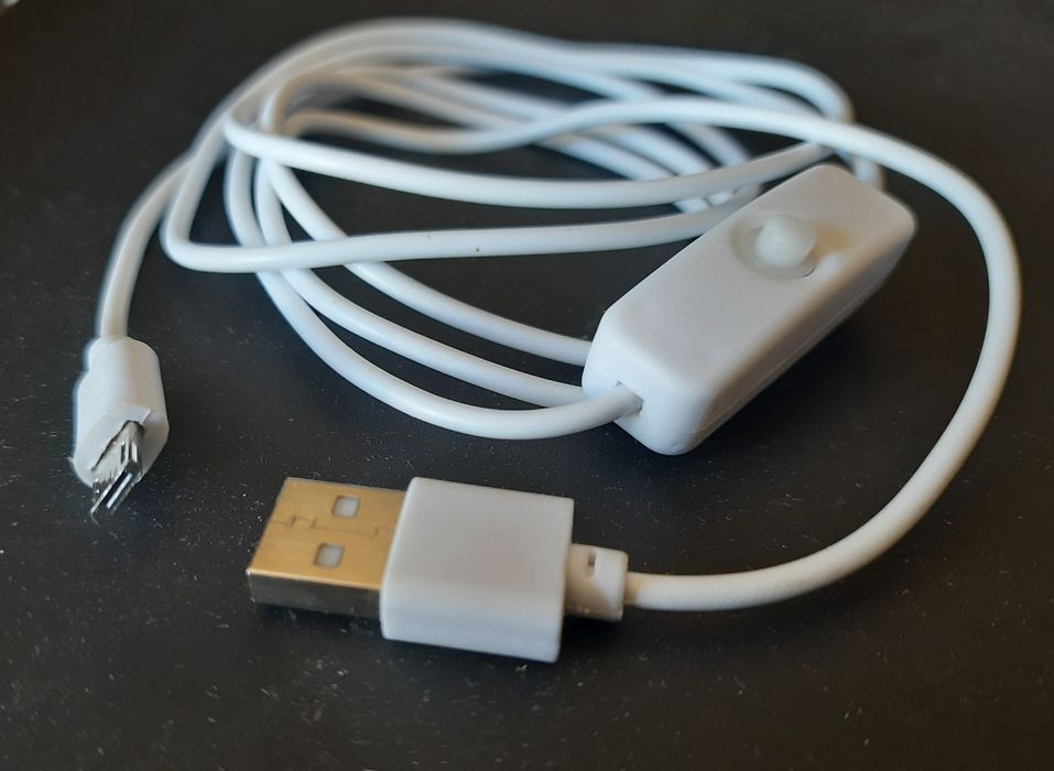 Новий шнур USB - microUSB з перемикачем вкл/викл.
