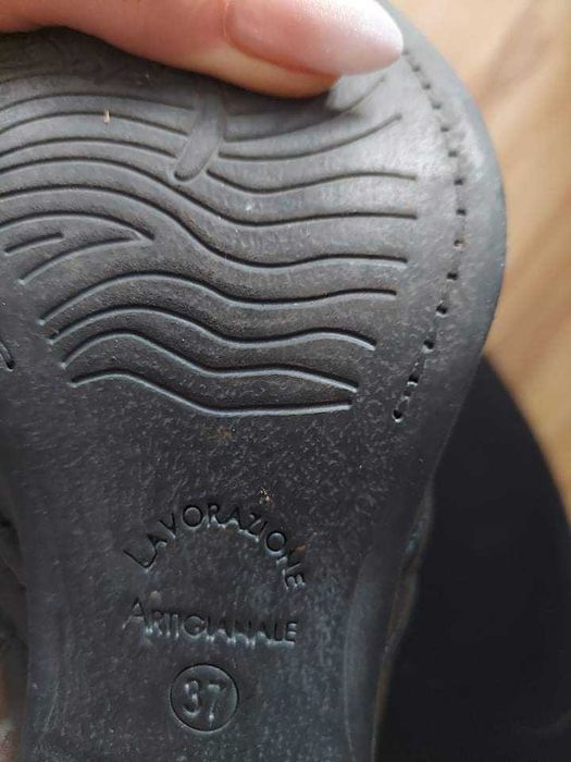 Buty kozaki skórzane