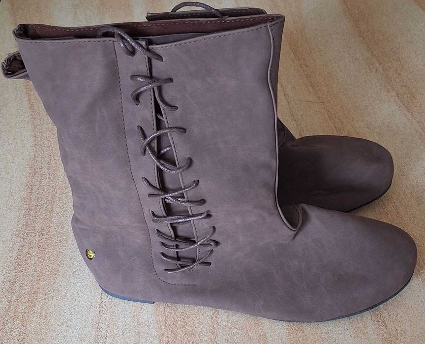 Skórzane, średniowieczne buty rycerskie, wikingów, 29.cm, roz.44