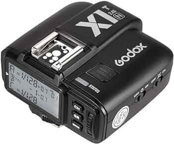 Emissor TTL Godox X1T-N flash +pilhas recarregáveis
