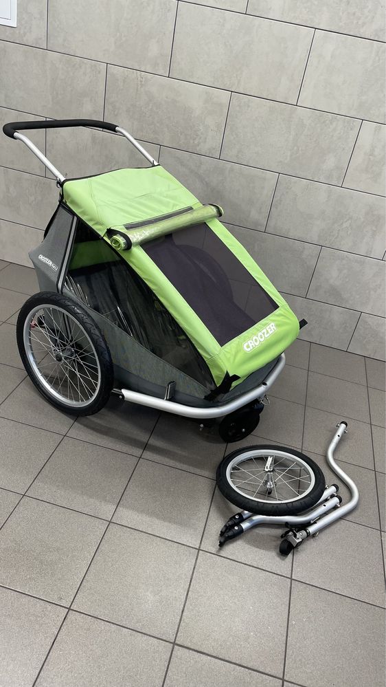 Croozer kid For 2 przyczepka rowerowa dwu osobowa riksza