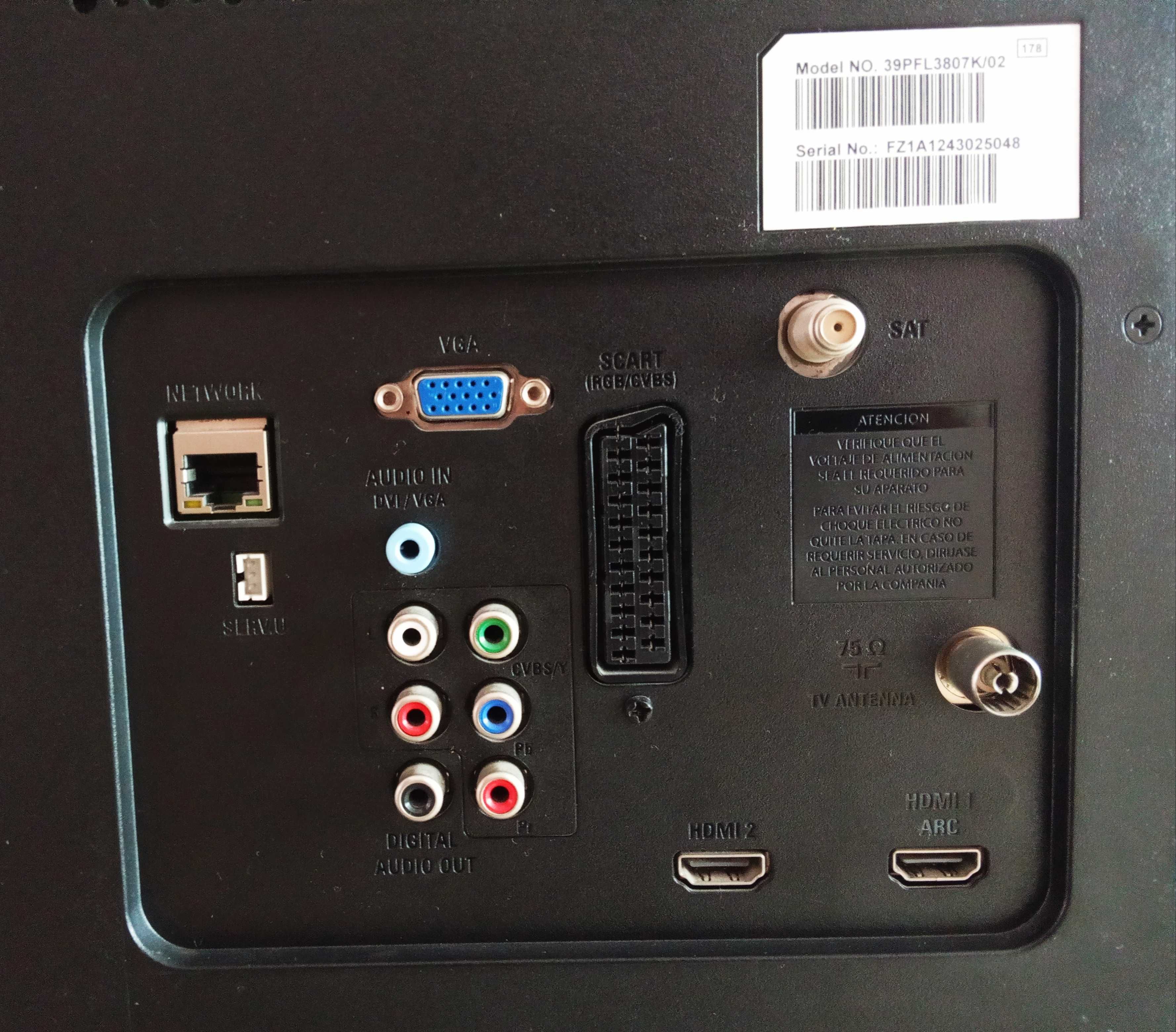 Telewizor Philips 39PFL3807K/02 + przystawka streamingowa WiFi MiBox