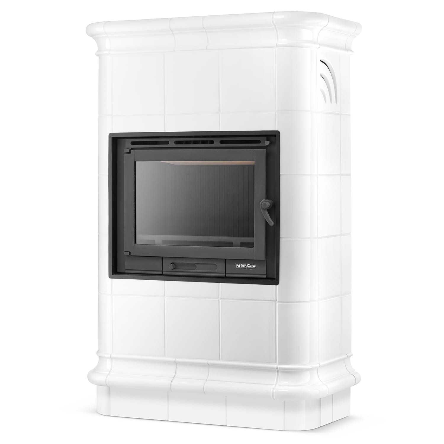 Stylowy Piec kaflowy kominek koza ROMA biała 13kW EkoProjekt MONTAŻ