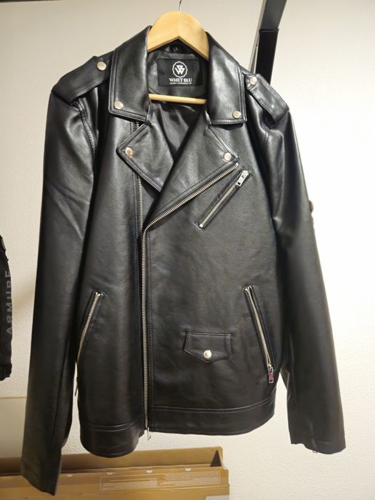 Jay mens Casaco cabedal T-birds