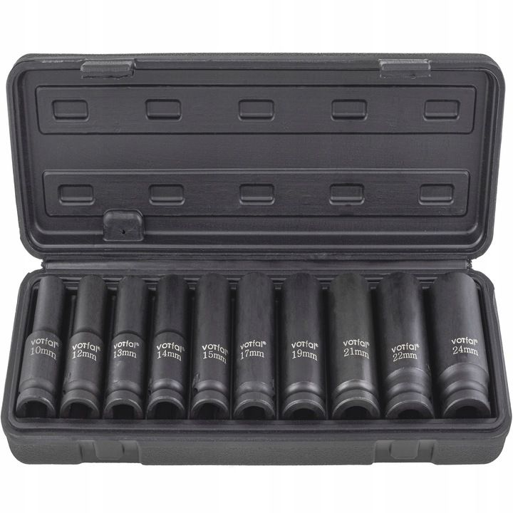 Nasadki Udarowe Długie 1/2 10Szt 10-24Mm