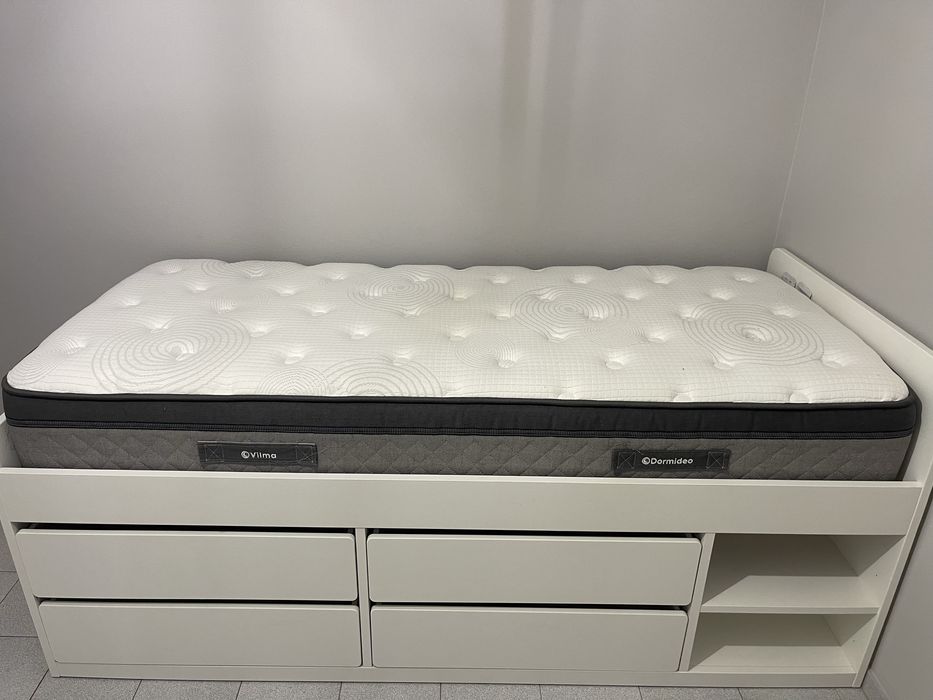 Cama 90x200 cm + Colchão