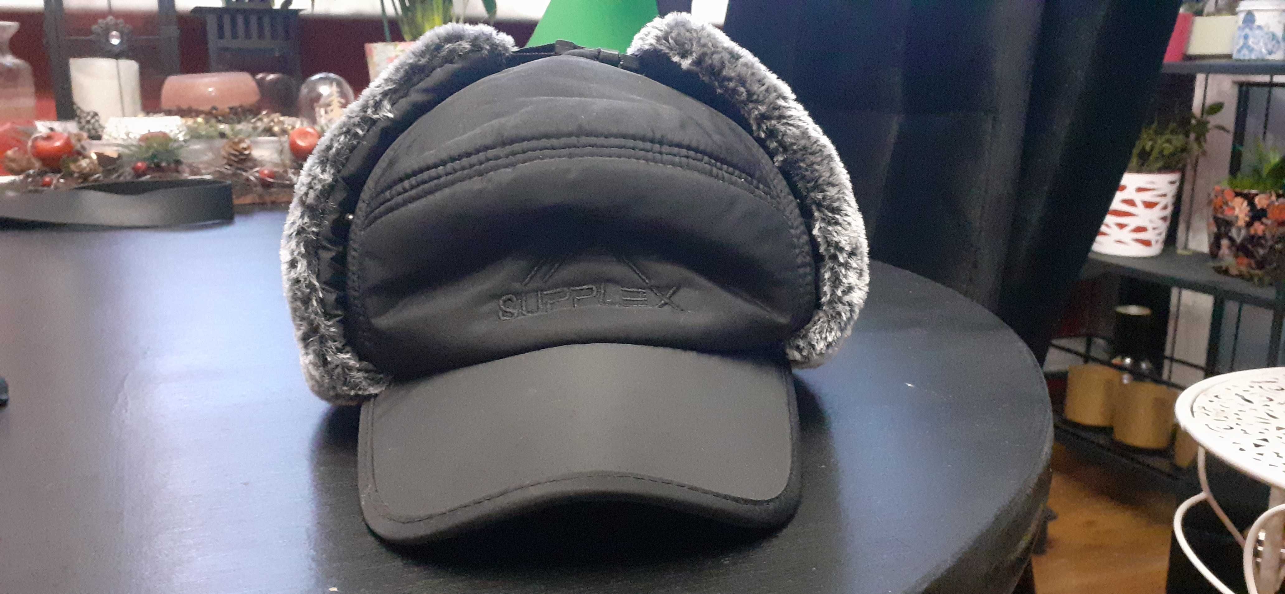 CZAPKA uszatka ciepła z maską