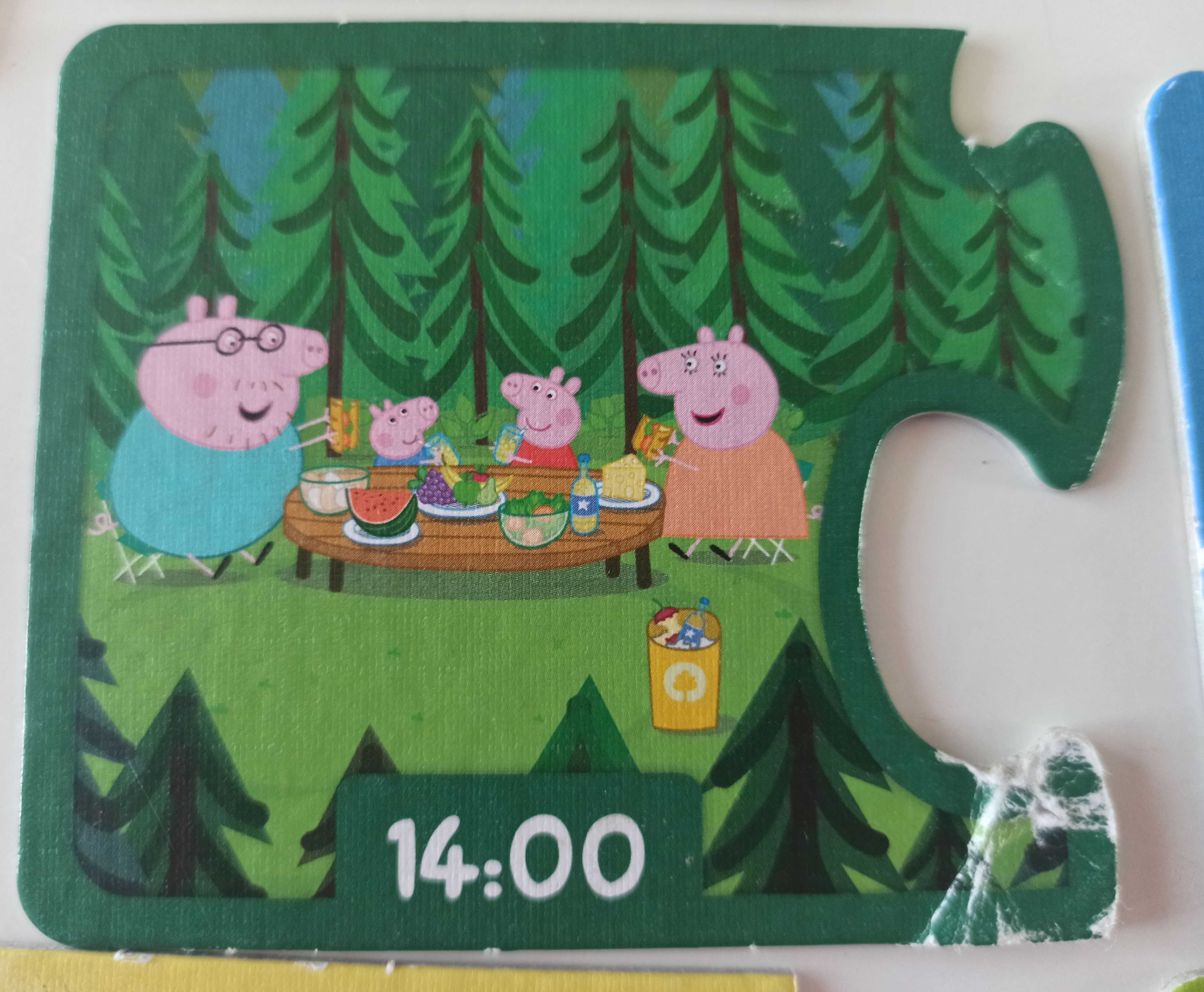 puzzle Świnka Peppa Tik-Tak 2-elementowe +3 lata Trefl