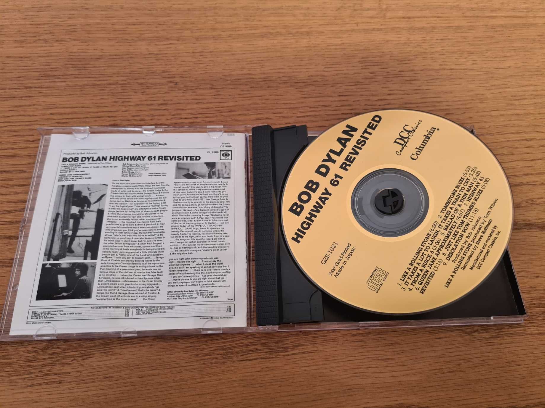 Bob Dylan - Highway 61 Revisited (CD) DCC 24KT Gold Limited UNIKAT NM-