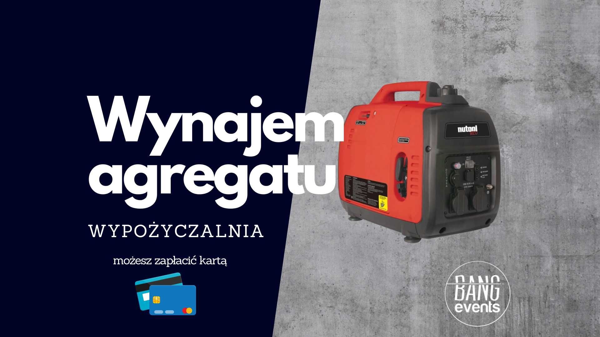 Wynajem agregatu prądotwórczego inwerterowego [mobilny 20 kg] FVAT