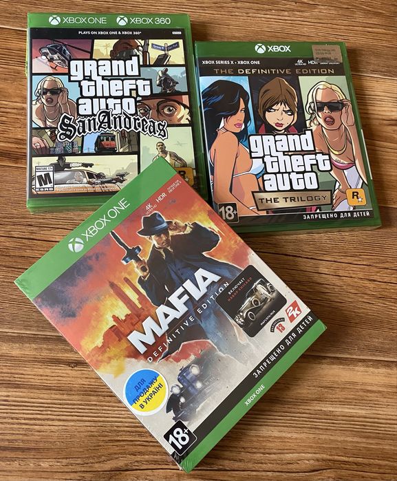 Xbox One/Series X: GTA5, FarCry, Mafia, Elden Ring, Dark Souls, Sekiro