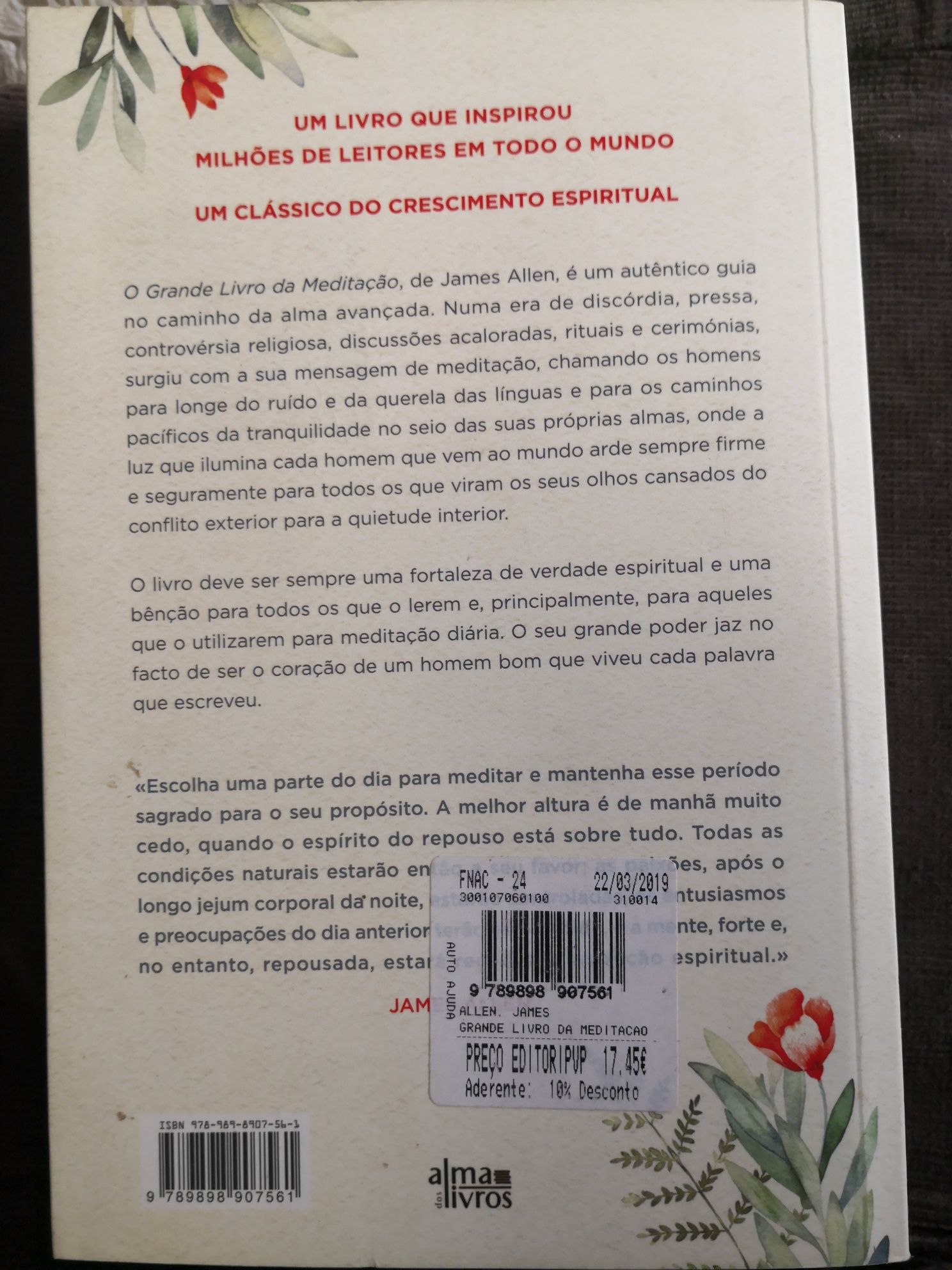 O grande livro da meditação James Allen