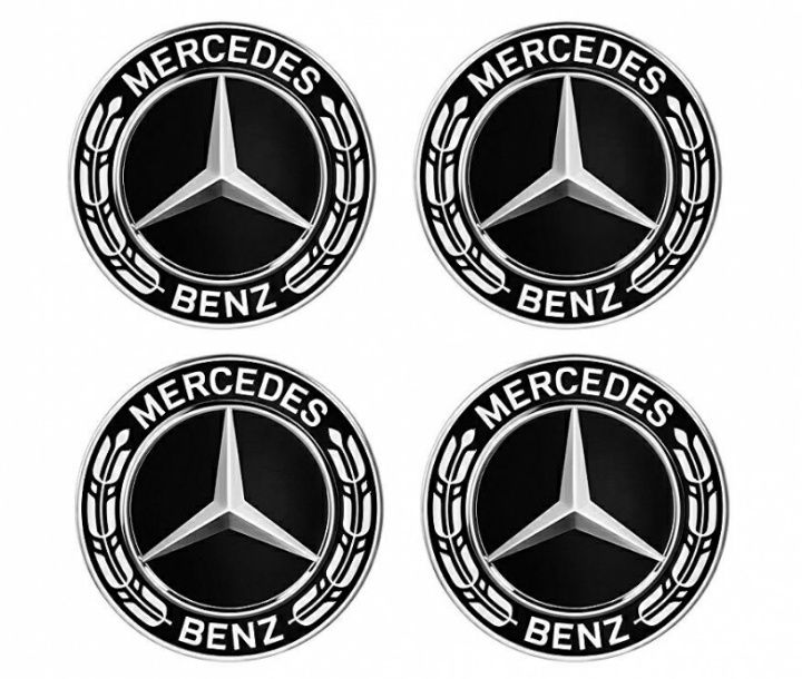 4 Centros jantes Mercedes AMG simbolo