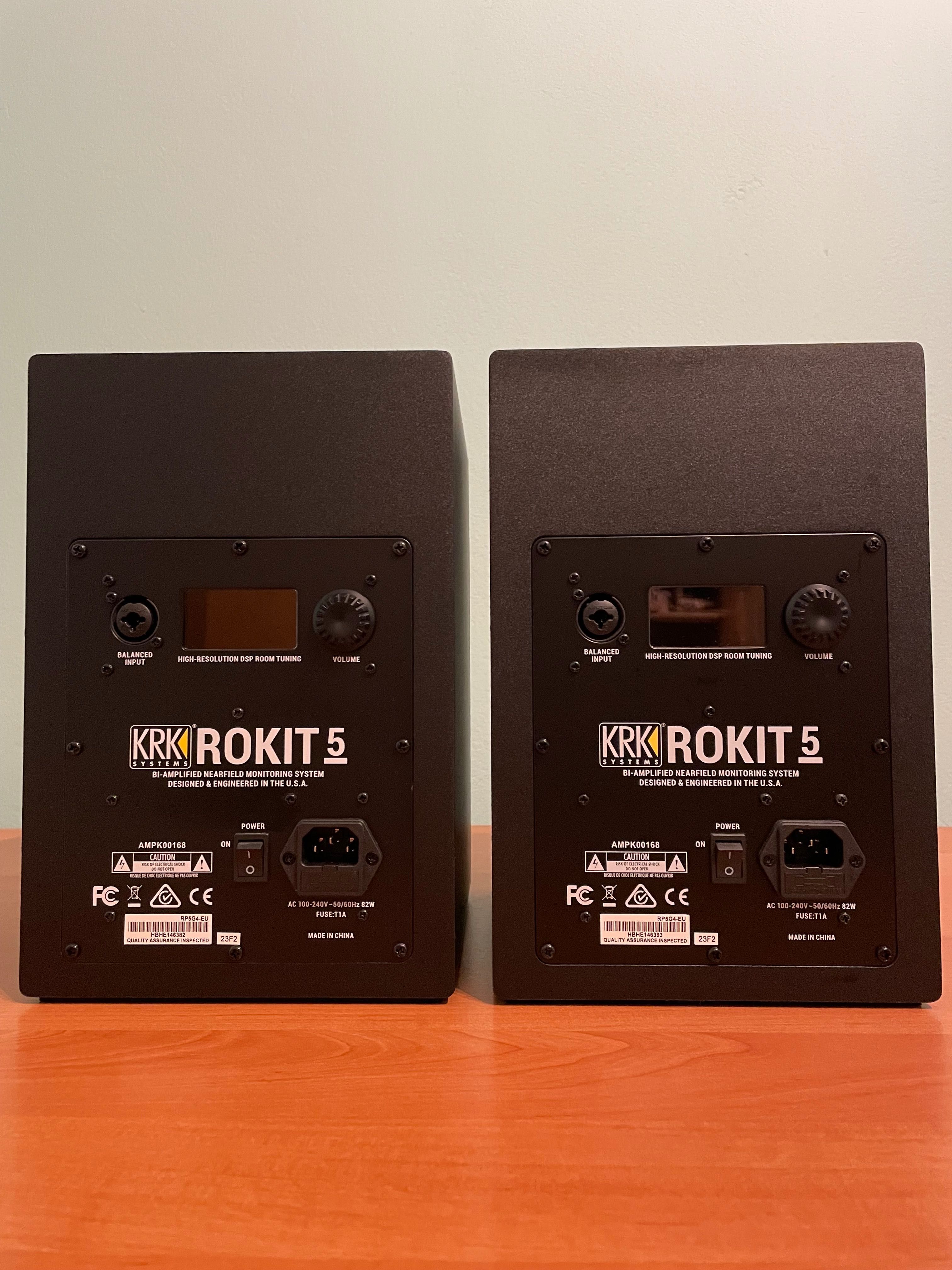 monitory studyjne KRK RP5 G4 oraz INTEFREJS AUDIO i STATYWY