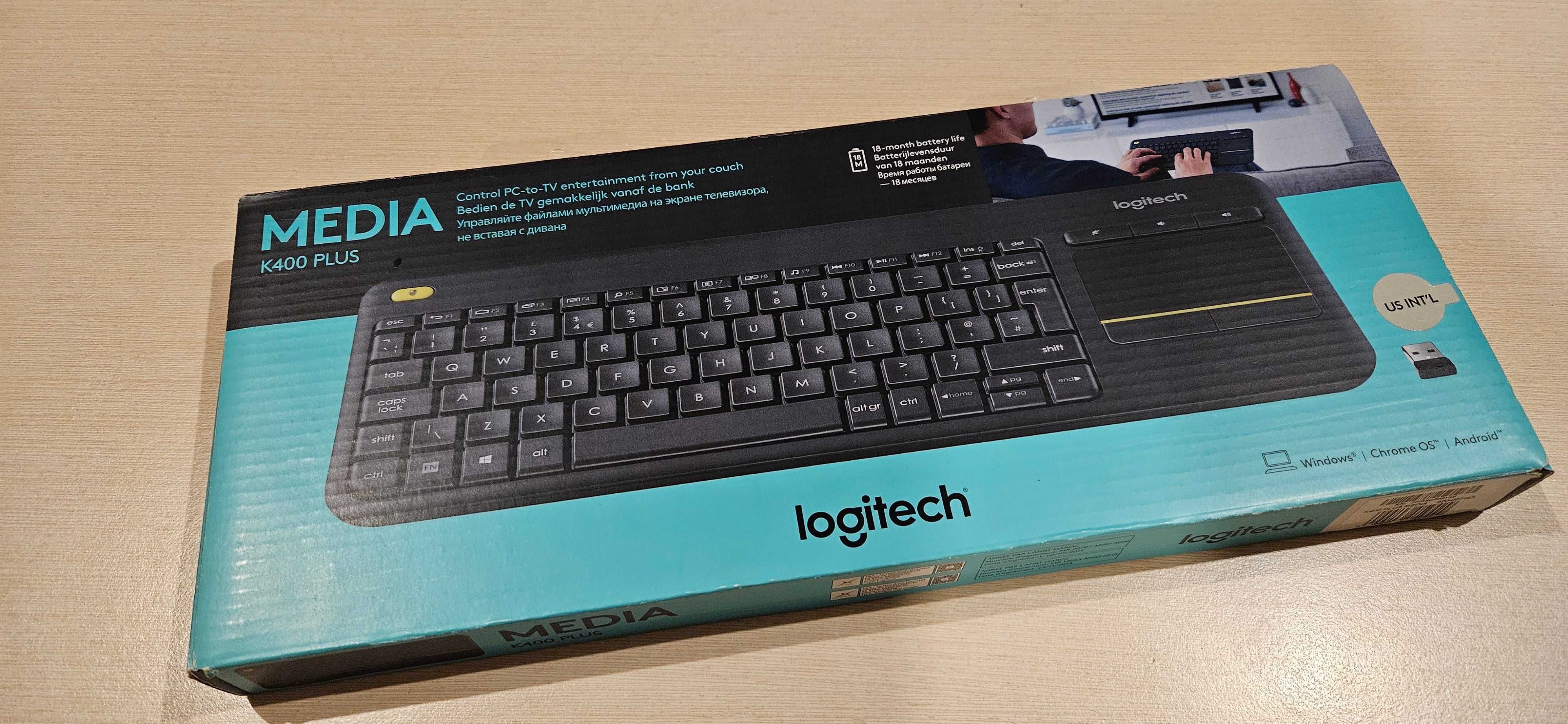 klawiatura bezprzewodowa logitech K400 PLUS