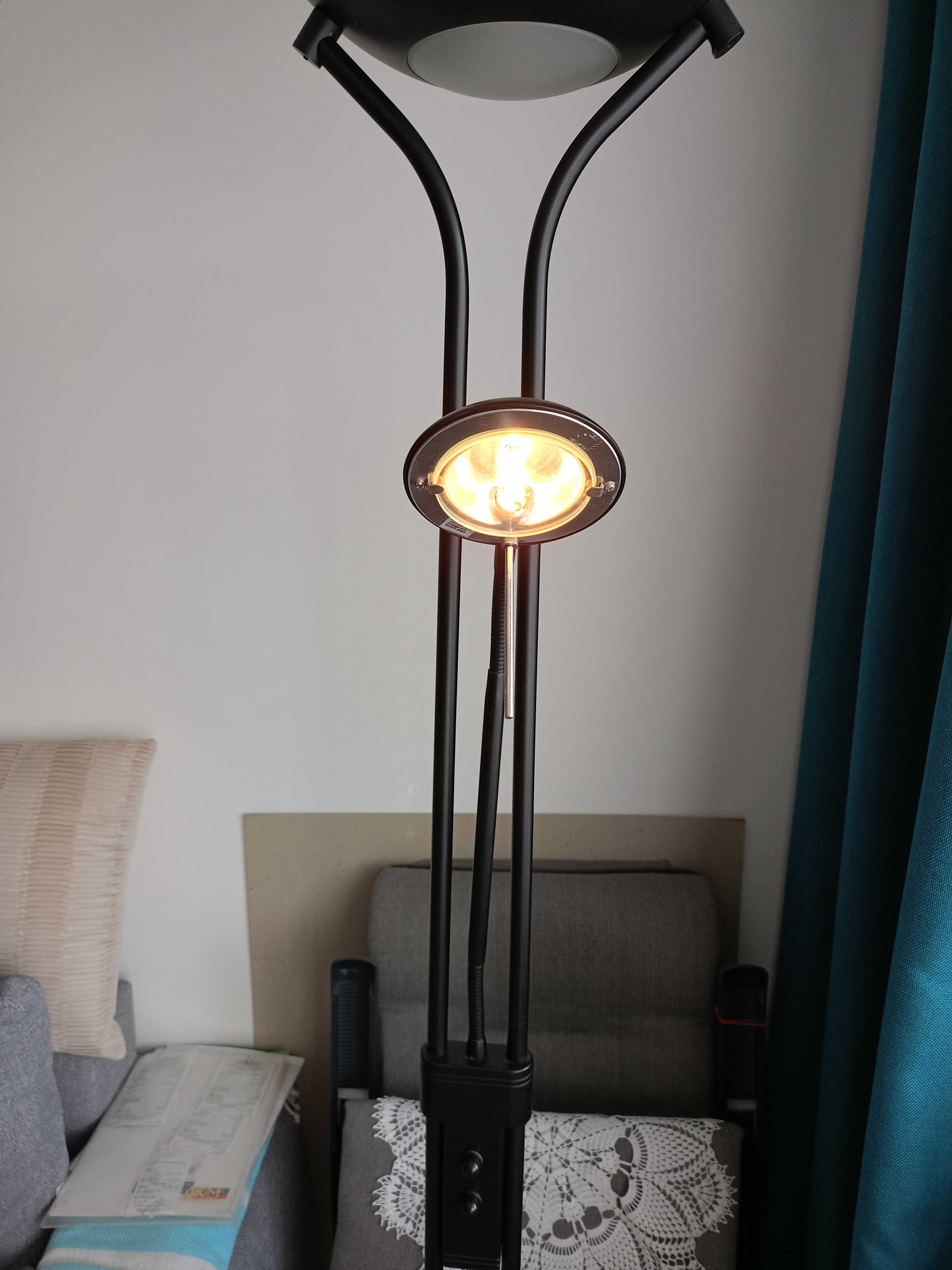 Lampa stojąca ze ściemniaczem , 2 źródła światła