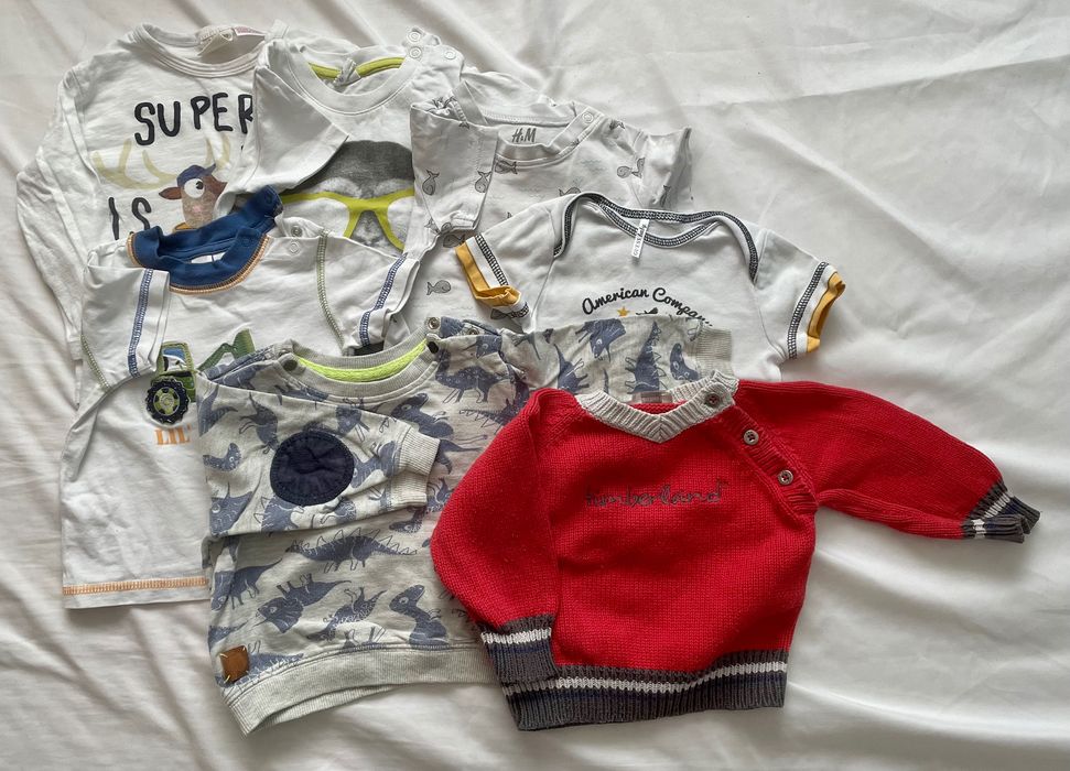 Paka ubranek dla chłopca, roz. 68/74 zara, H&M, reserved