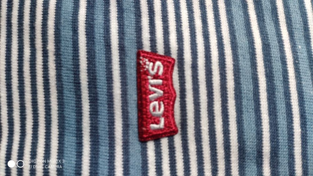 Levi's t-shirt w niebiesko-białe paski rozm XL