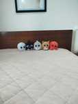 Conjunto de 5 peluches de peixes e mais...