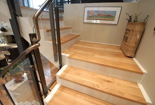 Stopnie drewniane dębowe / trepy / schody/ spocznik/ zabiegowe, proste