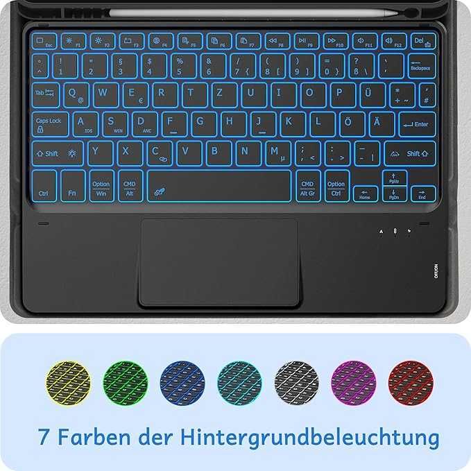 CACOE Etui na klawiaturę kompatybilne z iPad 9. generacji, iPad 10.2