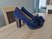 KURT GEIGER Skórzane szpilki słupkek rozmiar 38/39 cena sklepowa 600zl