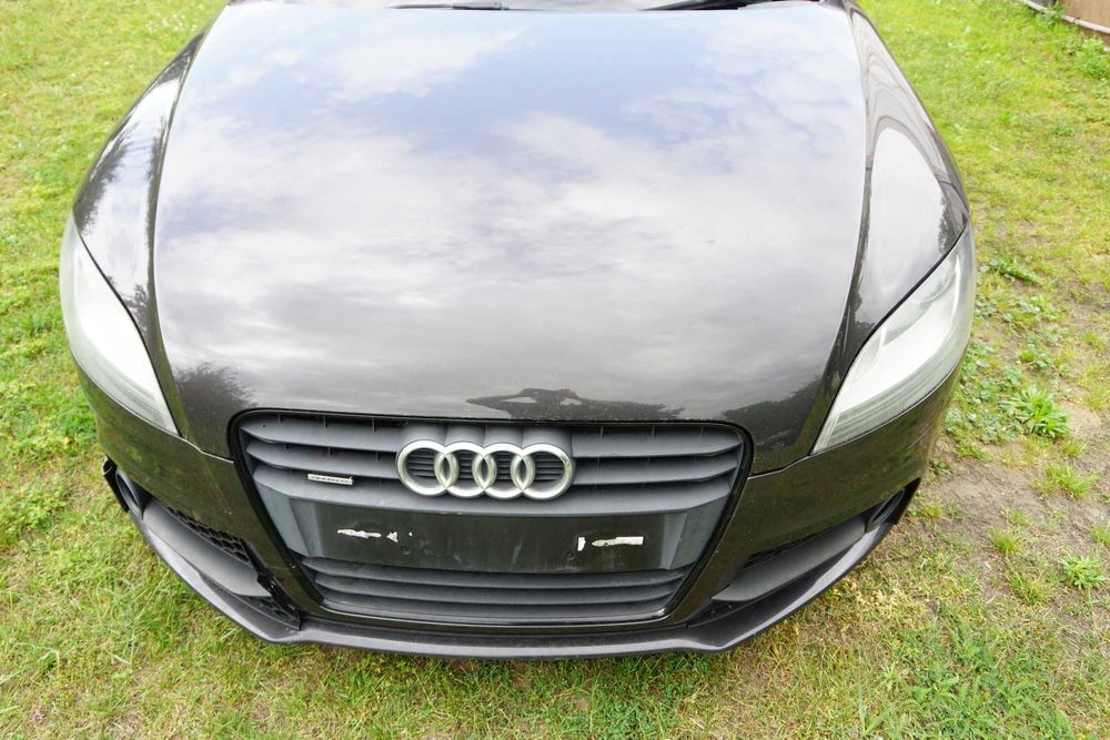 Przód maska wzmocnienie zderzak S-line xenon led LX7U Audi TT 8J Lift