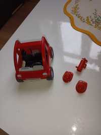 Samochód strażacki osobowy Playmobil kaski i gaśnice gratis