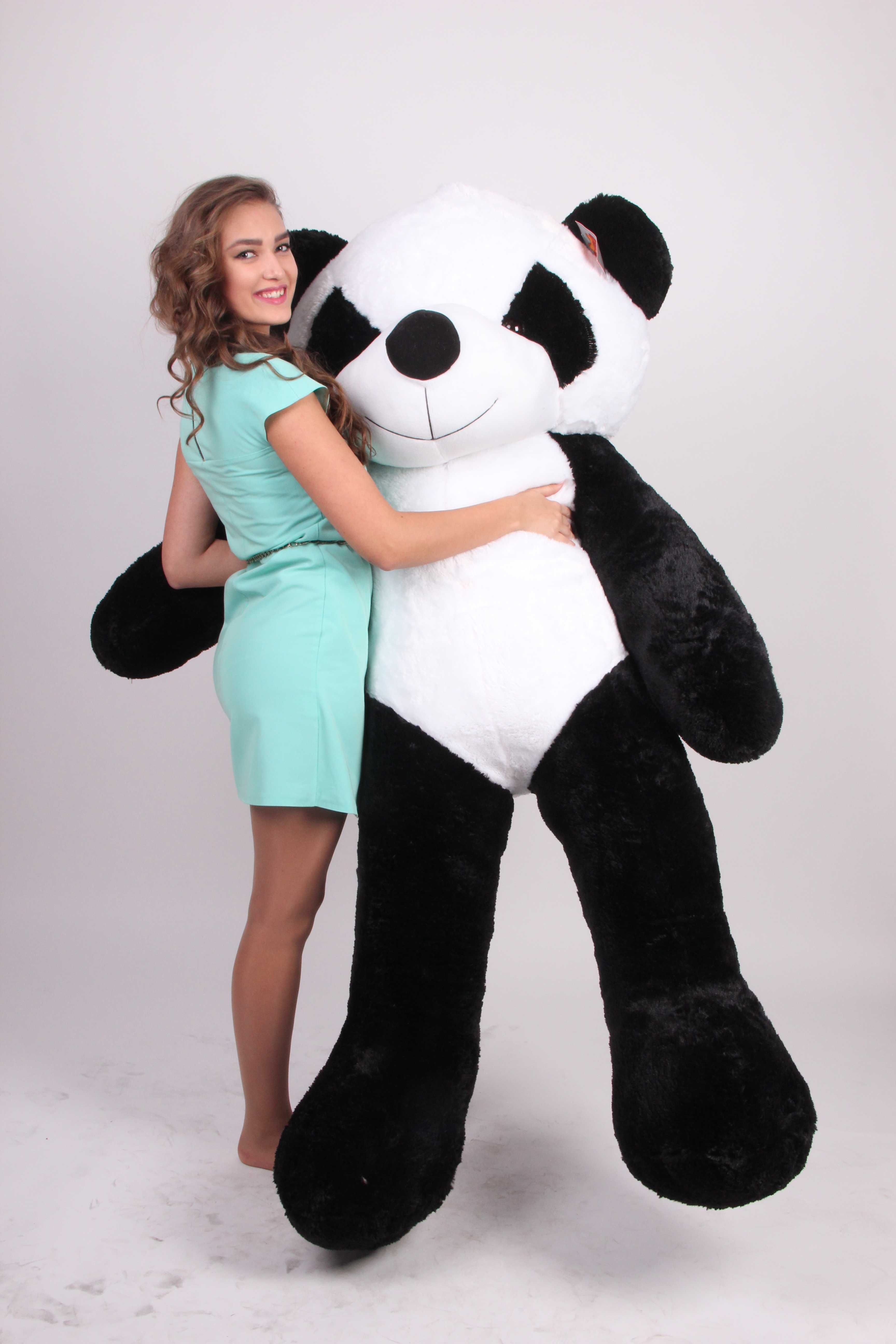 Плюшева панда Teddy Boom 150 см Чорно-біла