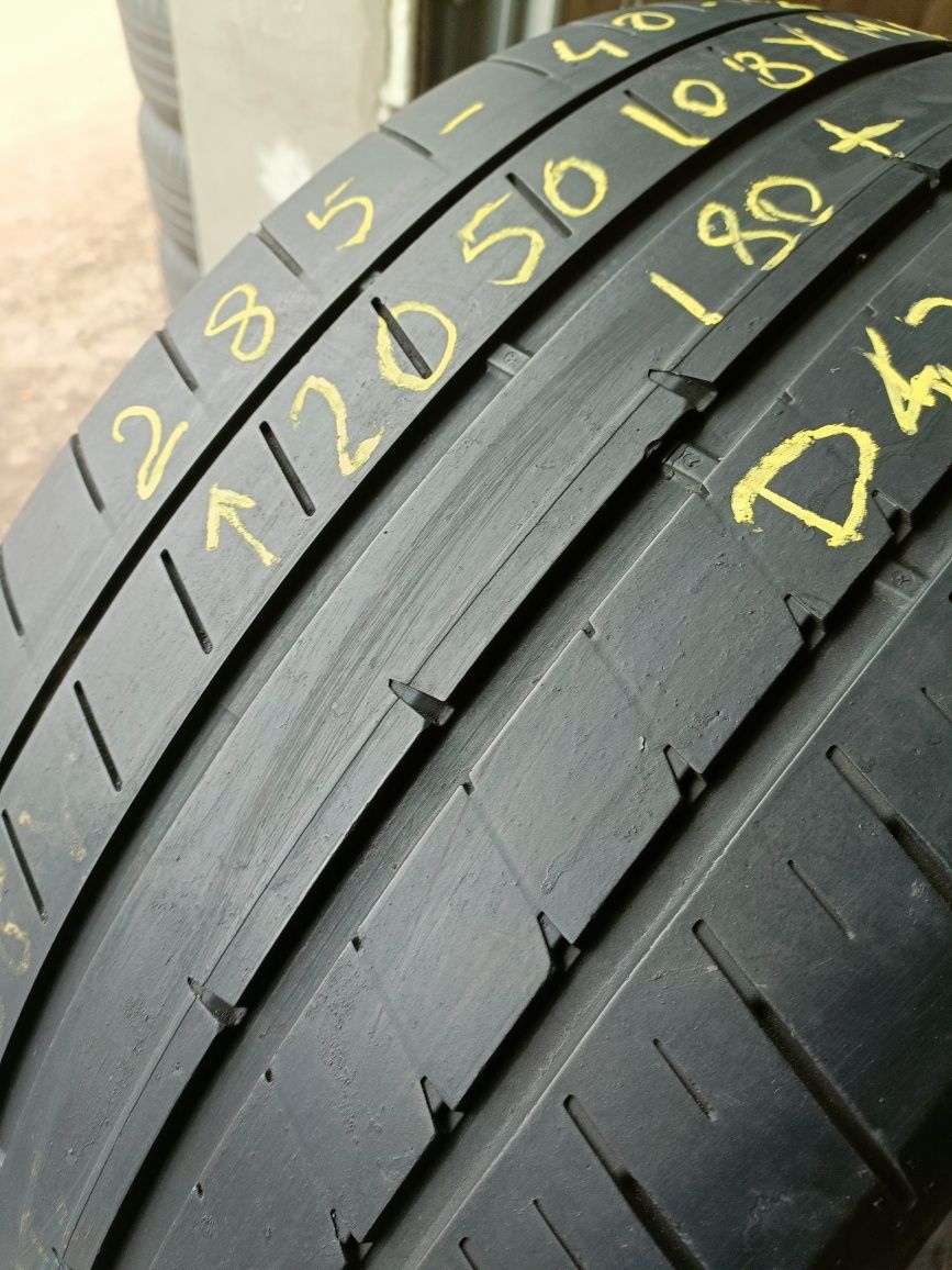 D43, 1 sztuka 285/40r20 Dunlop RT2 z 2020r 5mm MO