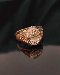 złoty pierścionek sygnet pr 585